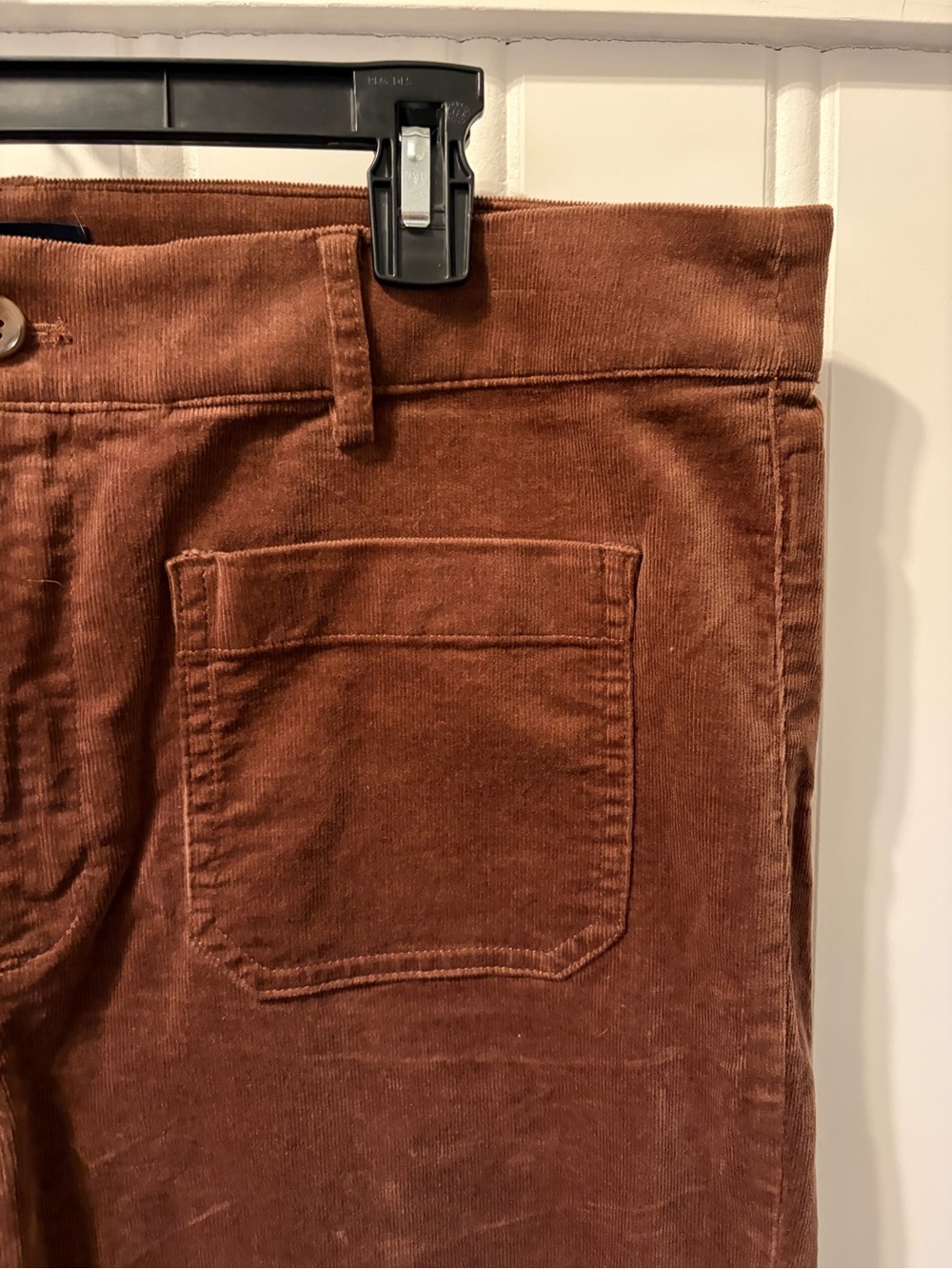 NWT J. Crew Factory Corduroy Pants Front Patch Pocket Wide-legs Brown Size 32 - Picture 3 of 8